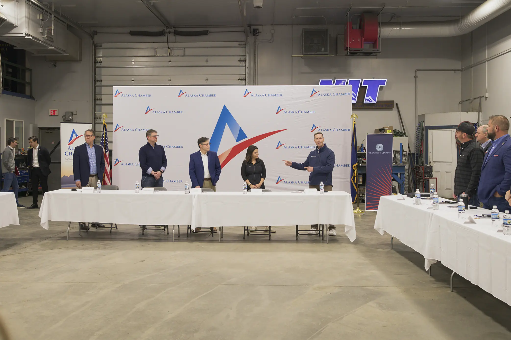 Congressman Begich at a panel event with industry leaders
